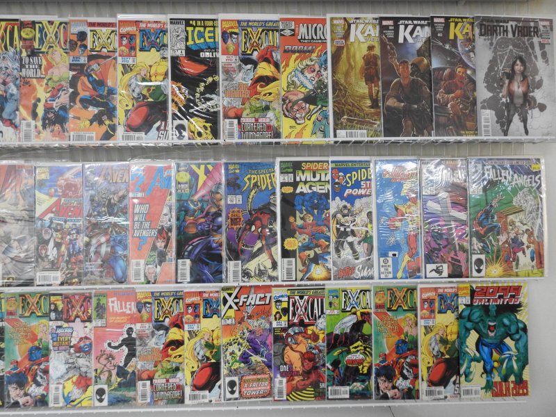 Huge Lot of 120 Comics W/ X-Factor, Excalibur, Iron Man, Spidey+ Avg VF- Cond!!
