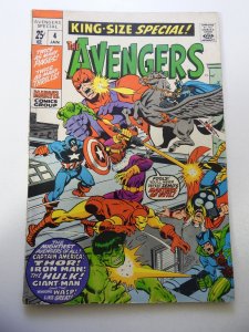 The Avengers Annual #4 (1971) FN Condition 1/4 Spine split
