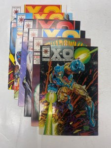 6 VALIANT comic books X-O Manowar #24 25 26 27 0 ShadowMan #25 35 KM34
