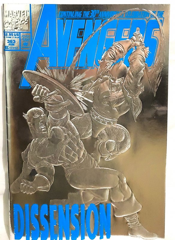 AVENGERS #363 30th Anniversary Silver Foil Embossed Cover (Marvel 1993)
