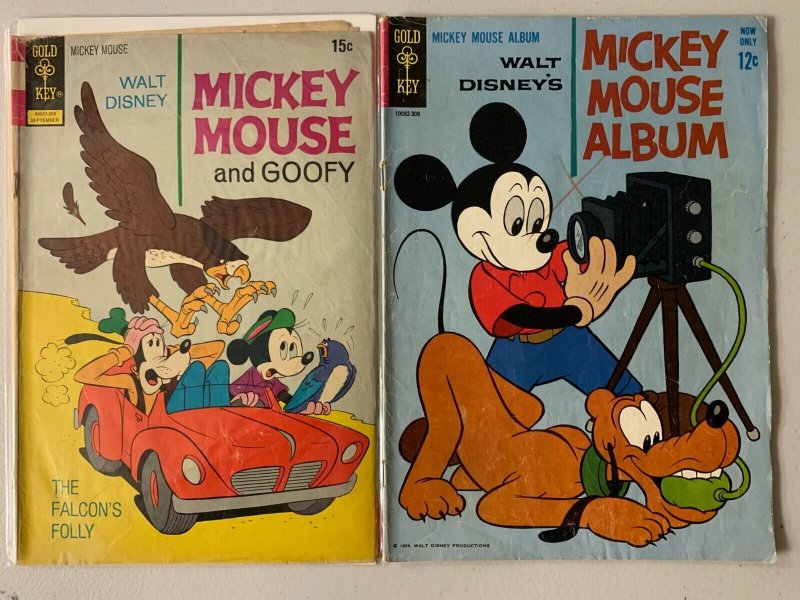 Walt Disney's Mickey Mouse Silver-Age Comics Lot 10 Different Books (1961-1972)