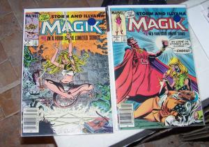 Magik # 1 3 4  1983, Marvel mini series  X MEN ILLYANA RASPUTIN SORCERER limbo