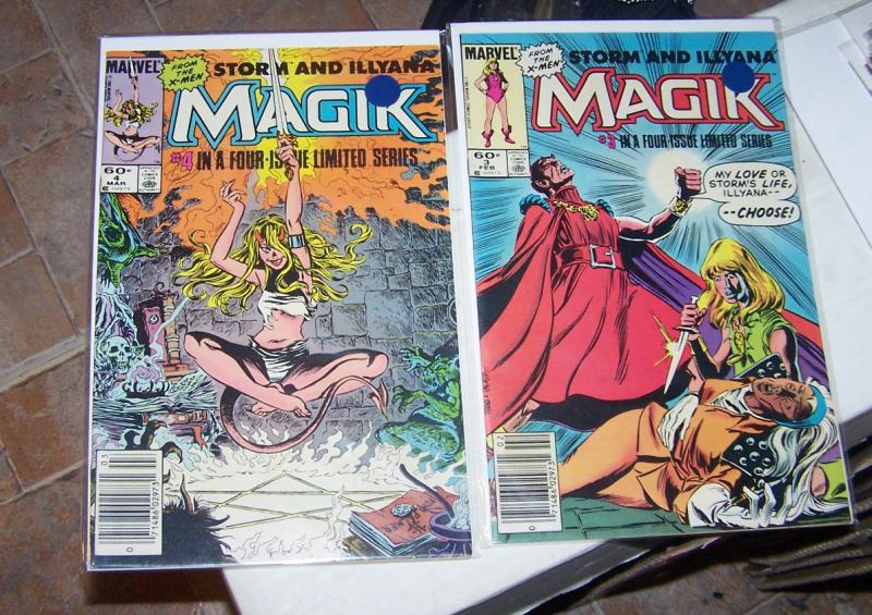 Magik # 1 3 4  1983, Marvel mini series  X MEN ILLYANA RASPUTIN SORCERER limbo