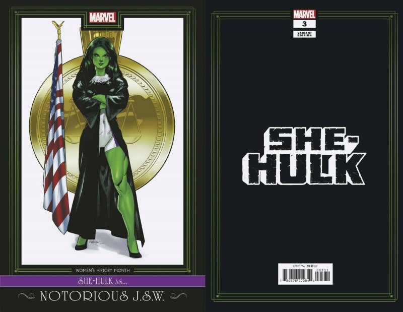 She-Hulk # 3 Women's History Variant Cover NM Marvel [D4] 