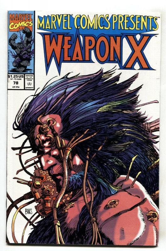 Marvel Comics Presents #78-1991-Weapon-X Wolverine-comic book