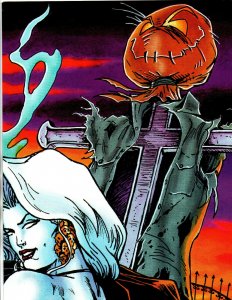 Lady Death Promo Poster - Steven Hughes -Chaos -  Overstreet Fan 18 - FOLDED