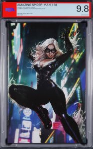The Amazing Spider-Man 38 (2024) Illuminati. Derrick Chew Variant, PSA Grade 9.8