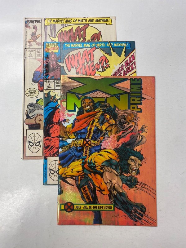 3 MARVEL comic books What The --?! #1 8 X-Men Prime 27 KM15