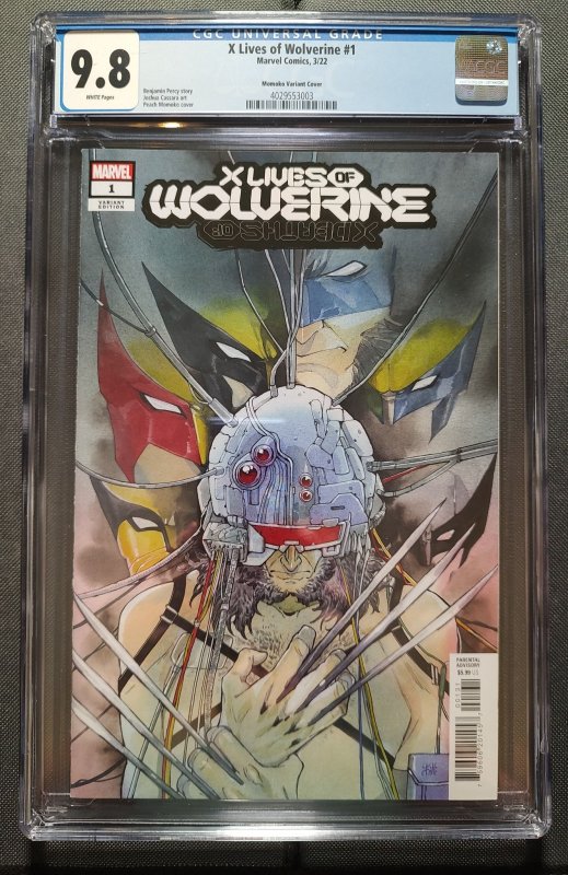 CGC Graded 9.8 X Lives of Wolverine #1 Momoko Cover (2022)
