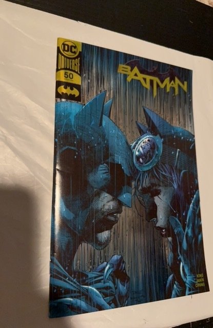 Batman 50 SDCC 2018 DC Boutique Gold Foil Convention Exclusive Jim Lee