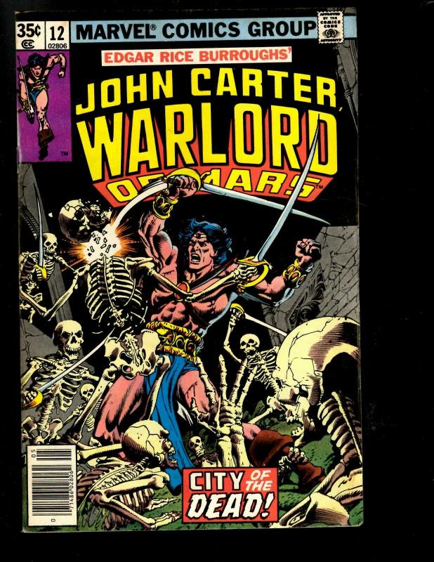 12 John Carter Marvel Comics # 1 3 4 5 6 7 8 9 11 12 13 Annual 2  WS6