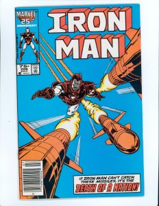 Iron Man #208 (1986) Newsstand