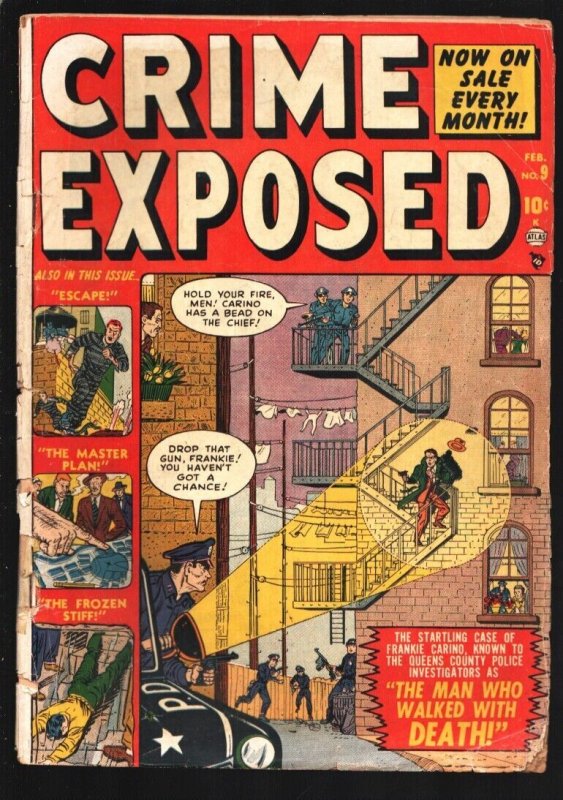 Crime Exposed #9 1951-Man Who Walked With Death-Prison escape-Head Hunters-Vi...