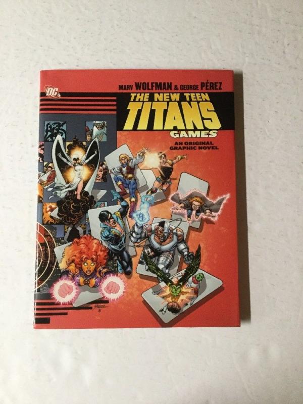 The New Teen Titans Games Original Graphic Novel Near Mint Hc Hardcover Oversiz 