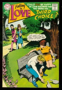 FALLING IN LOVE #100 1968-DC ROMANCE COMIC-FASHION PAGE VF 