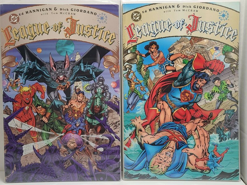 League of Justice 1 2 DC 1995 Complete Set Full Run Lot 1-2 VF C3