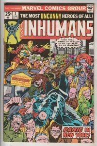 Inhumans, The #3 (Feb-76) NM- High-Grade Black Bolt, Gorgon, Triton, Karnak, ...