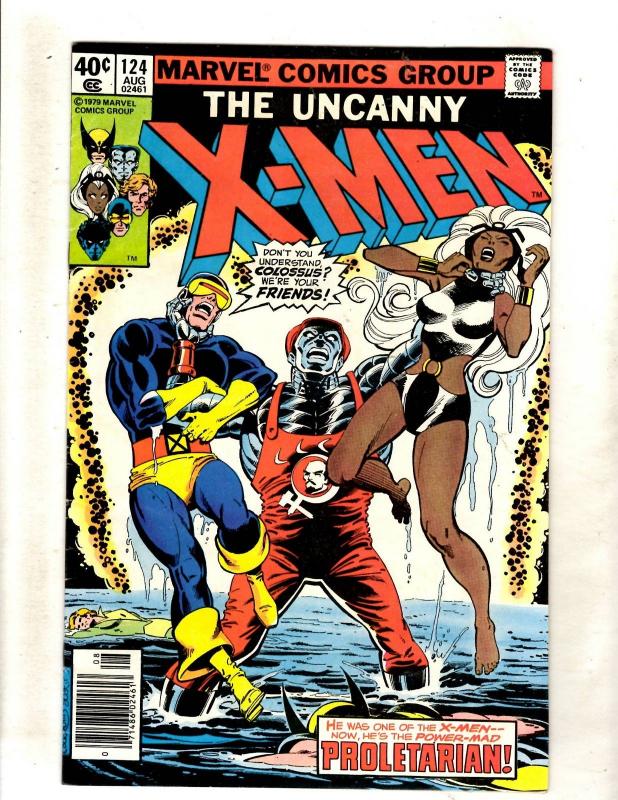 (Uncanny) X-Men # 124 FN Marvel Comic Book Angel Beast Wolverine Phoenix JF15