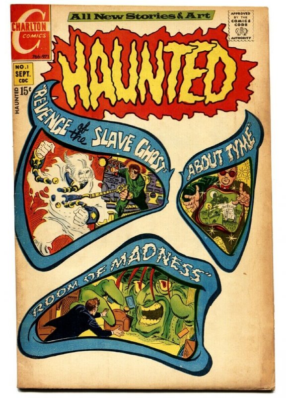 Haunted #1 comic book 1971- All Ditko art- Chartlon Horror- Slave Ghost