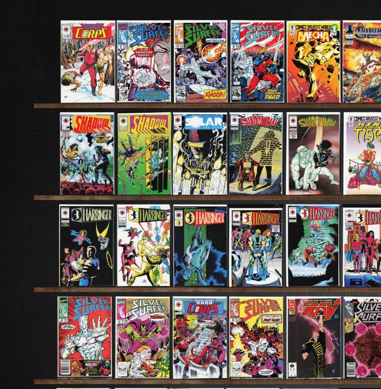 Huge Lot 140+ Comics with Silver Surfer, Shadowman, The H.A.R.D. Corps & More!