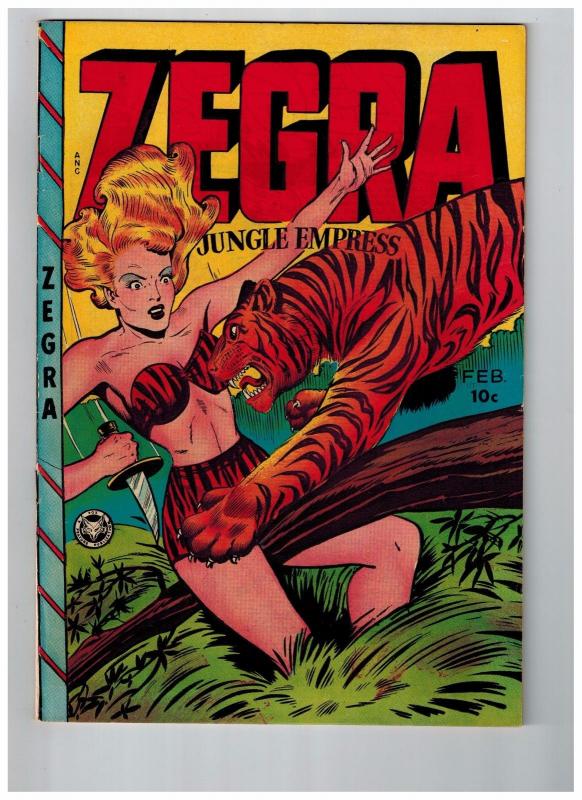 Zegra Jungle Empress #4 VF 1949 Golden Age Comic Book Fox Features Syndicate JJ1