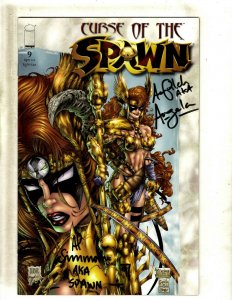 Curse Of The Spawn # 9 VF/NM Image Comic Book Signed 2X Spawn Angela J462