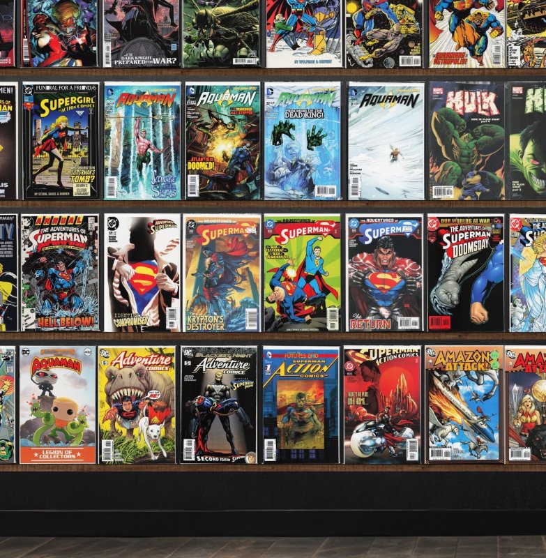 Huge Lot 150+ Comics with Aquaman, Adventures Of Superman & More!