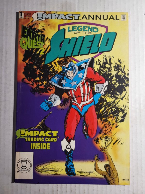 Legend of the Shield Comet, Fly, Jaguar and Black Hood Annuals Earth Quest(1992)