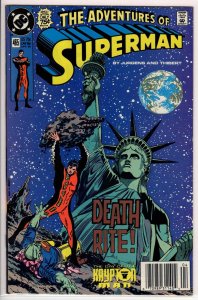 Adventures of Superman #465 Newsstand Edition (1990) 8.0 VF