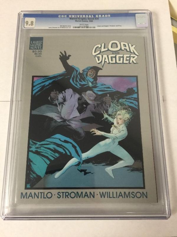 Marvel Graphic Novel 34 Cloak And Dagger Cgc 9.8 White Pages