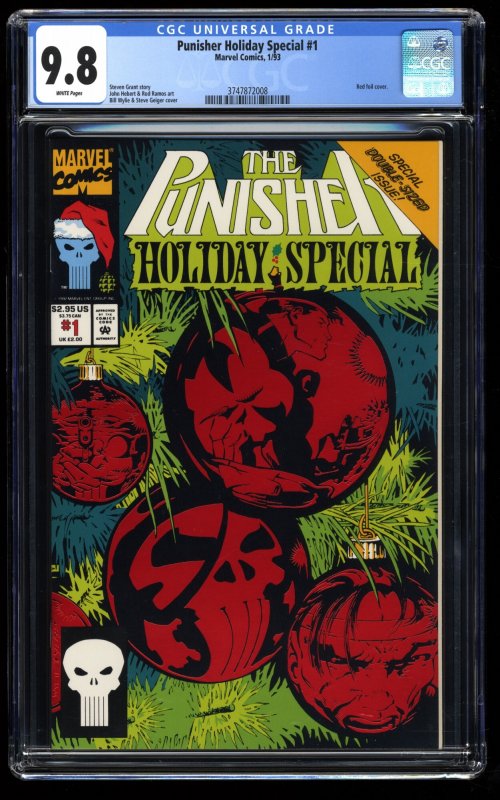 Punisher Holiday Special #1 CGC NM/M 9.8 White Pages