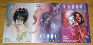 Kabuki: Skin Deep #1-3 VF/NM complete series - david mack - caliber comics set 2