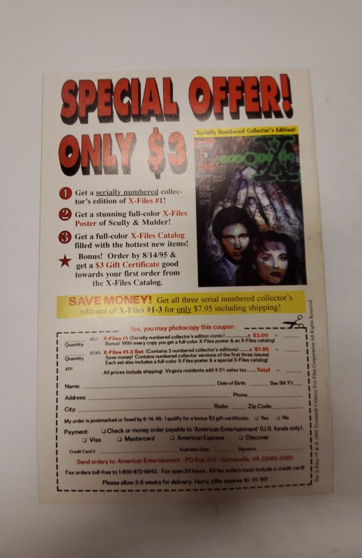 X-Files #7 (1995) NM Topps Comic Book J651