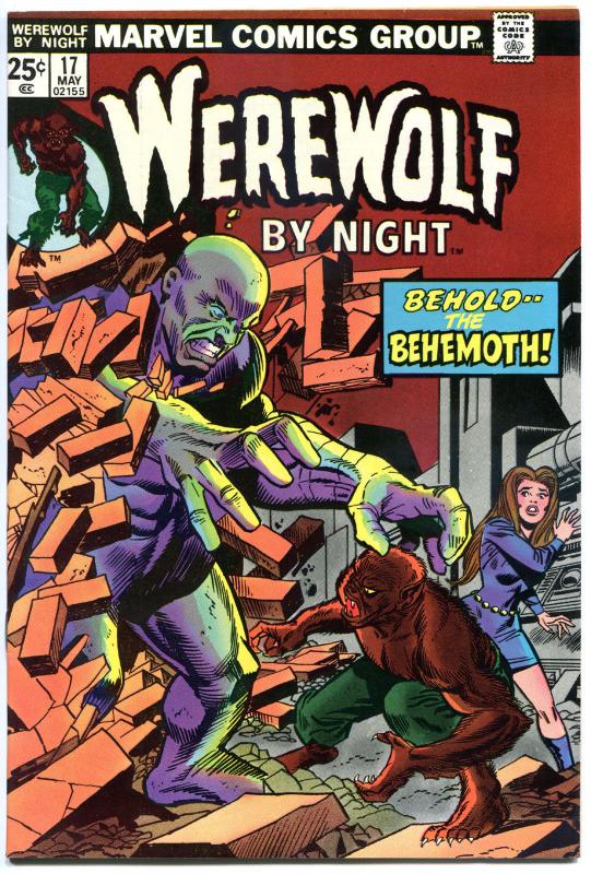 WEREWOLF by NIGHT #17, VF/NM, Wolf, Don Perlin, Behemoth, 1972, more WW in store