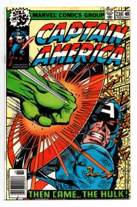 Captain America #230 newstand - vs Hulk - Battle Cover - 1979 - VF