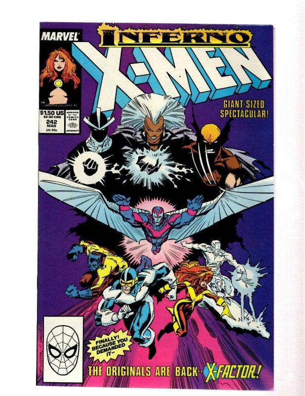 12 Uncanny X-Men Comics #241 242 243 245 246 247 248 249 250 251 252 253 GK42