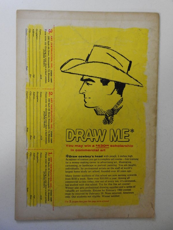 Space Adventures #33 (1960) GD/VG Condition 1 in cumulative spine split