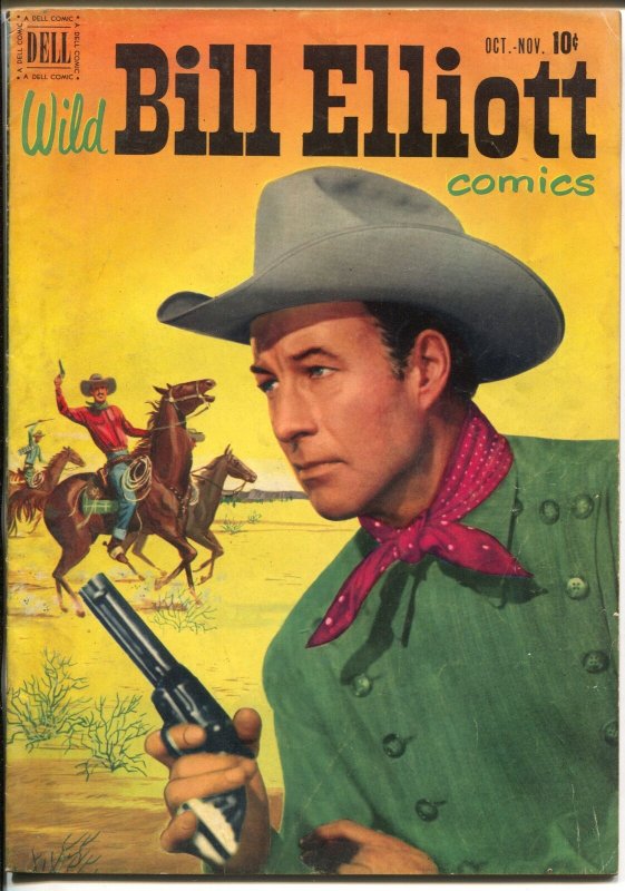 Wild Bill Elliott #7 1951-Dell-B-Western film star-Bob Jenny art-FN- 