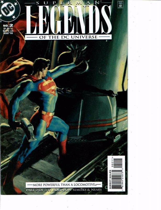 Lot Of 2 DC Comic Books Superman Legends of the DC Universe #1 and #2 ON1