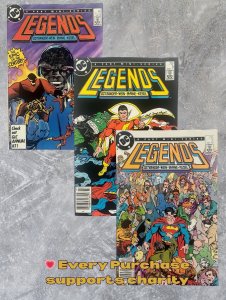 Legends Comic Lot Issues #1 #2 #5 (1986 DC) 1st App Amanda Waller Suicide Squad
