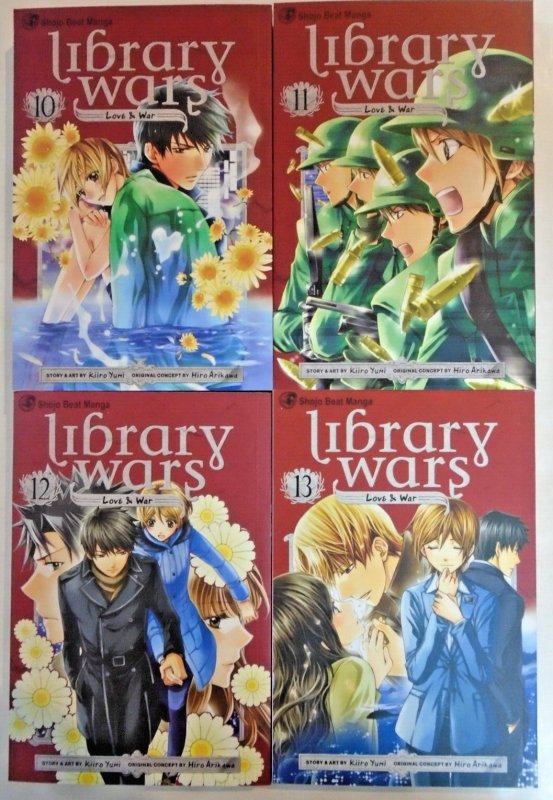 Library Wars Books #1-8, 10-15 (Viz, Shojo Beat)