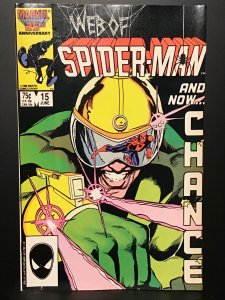 Web of Spider-Man #15 (1986) FN- 5.5  1st appearance of Chance