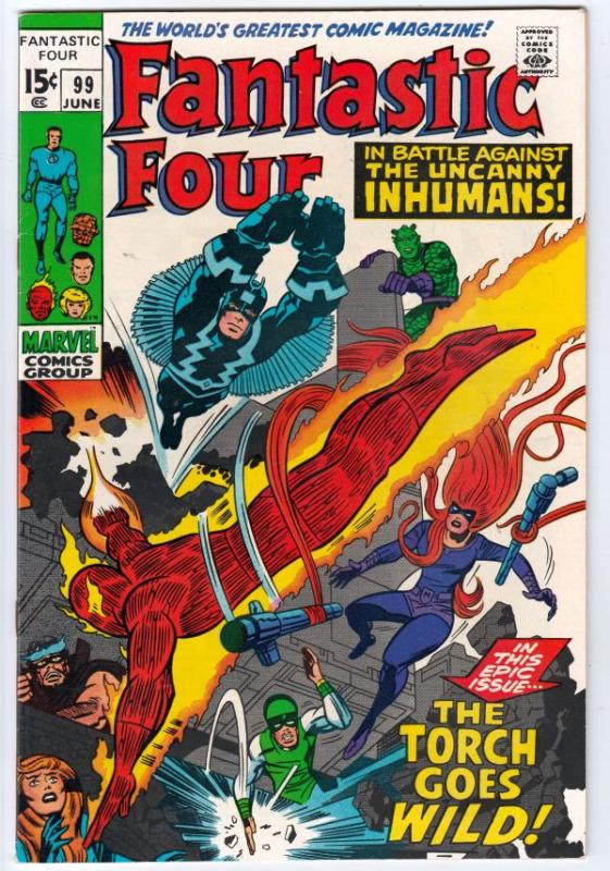 Fantastic Four #99 (Jun-70) NM- High-Grade Fantastic Four, Mr. Fantastic (Ree...