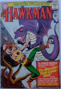 Hawkman #12 (Feb-Mar 1966, DC), VG condition, purple flying dinosaur on cover