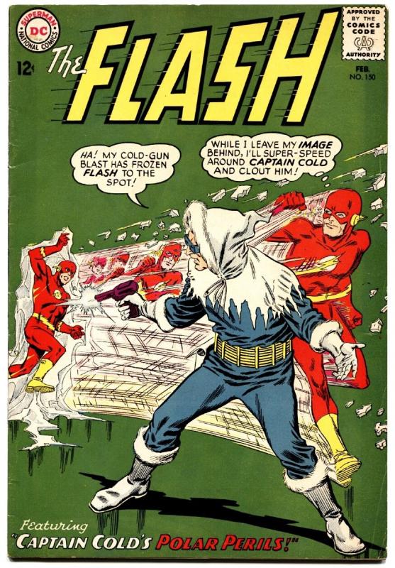 FLASH #150 1965-DC COMICS-CAPTAIN COLD--HIGH GRADE COPY VF-