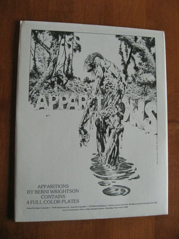 APPARITIONS PORTFOLIO BERNI WRIGHTSON 1978 FULL COLOR