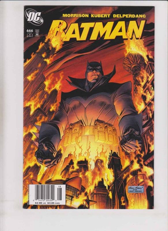Batman #666 VF- grant morrison - andy kubert - damian wayne - newsstand variant