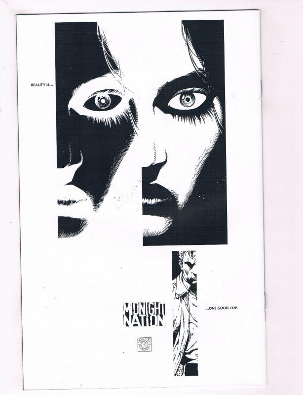 Midnight Nation #1 FN Top Cow Comics Black & White Cover Comic Book 2000 DE29