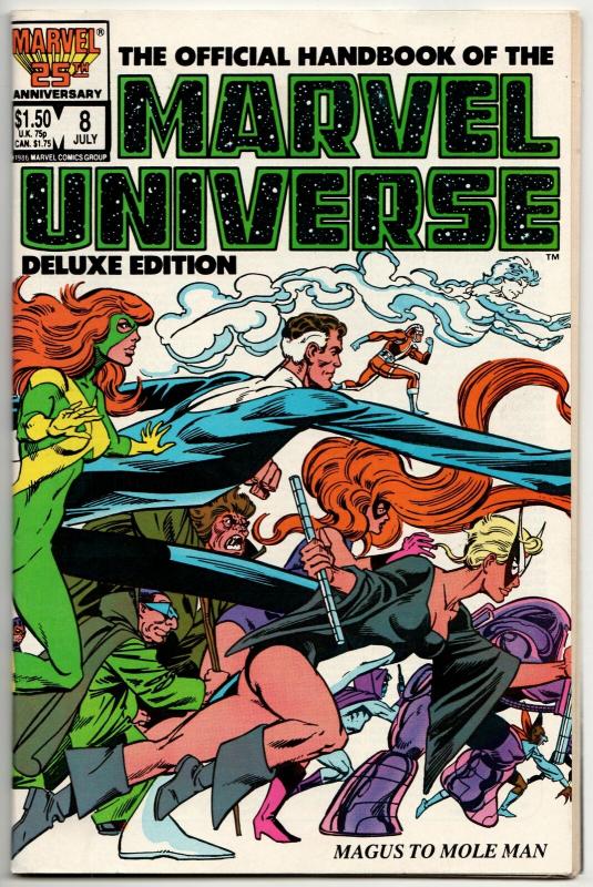 Official Handbook of the Marvel Universe #8 Deluxe Edition (1986) VF