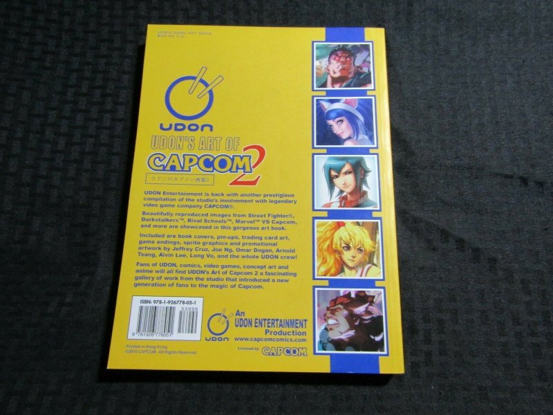 2010 U'Don's Art of CAPCOM 2 SC VF 8.0 Video Game Art 284pgs